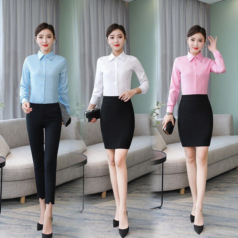 Korean Loose Long Sleeve Work Shirt view 2
