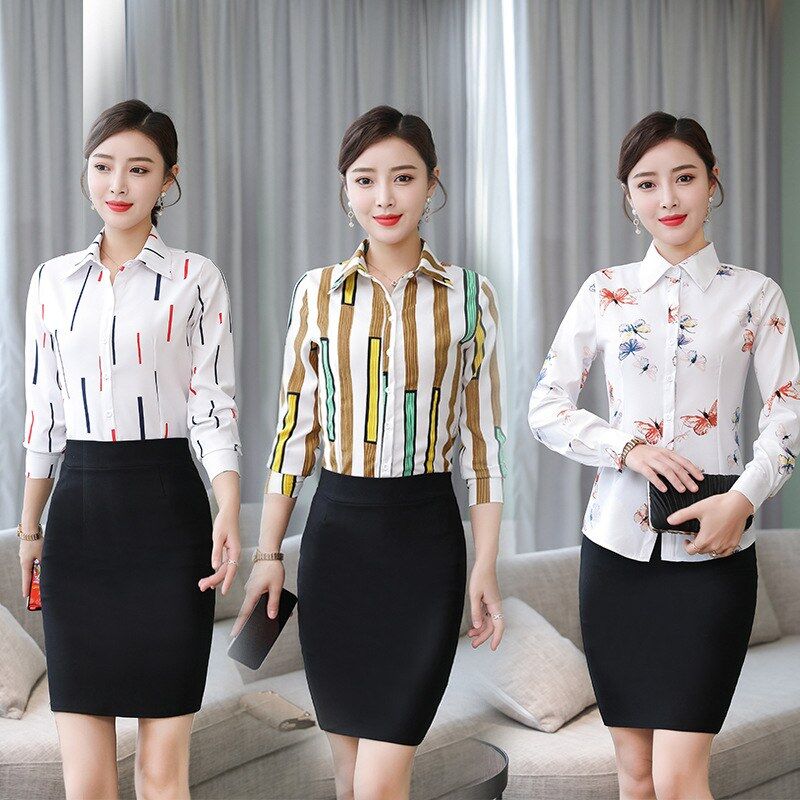 Korean Loose Long Sleeve Work Shirt view 3