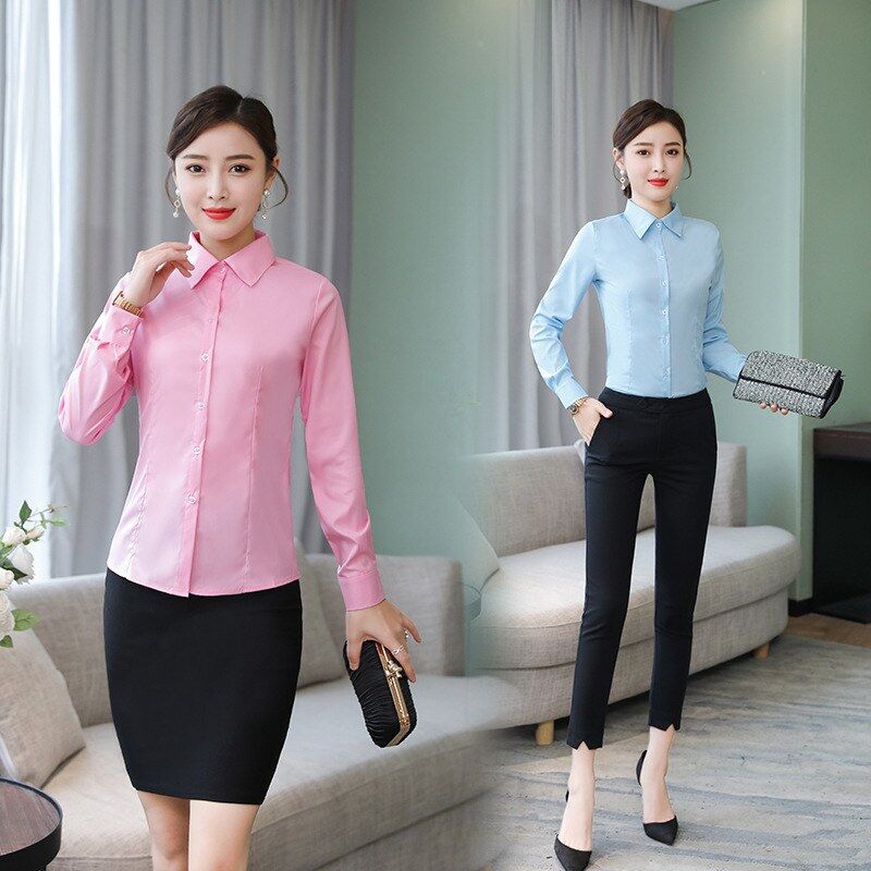 Korean Loose Long Sleeve Work Shirt view 4