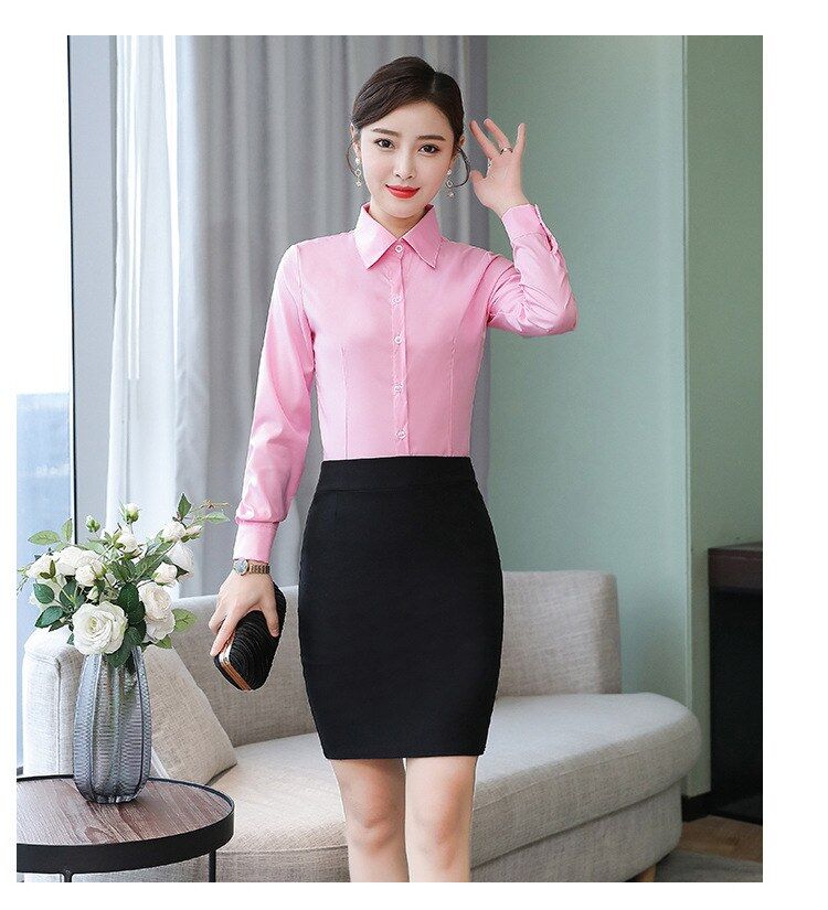 Korean Loose Long Sleeve Work Shirt view 7