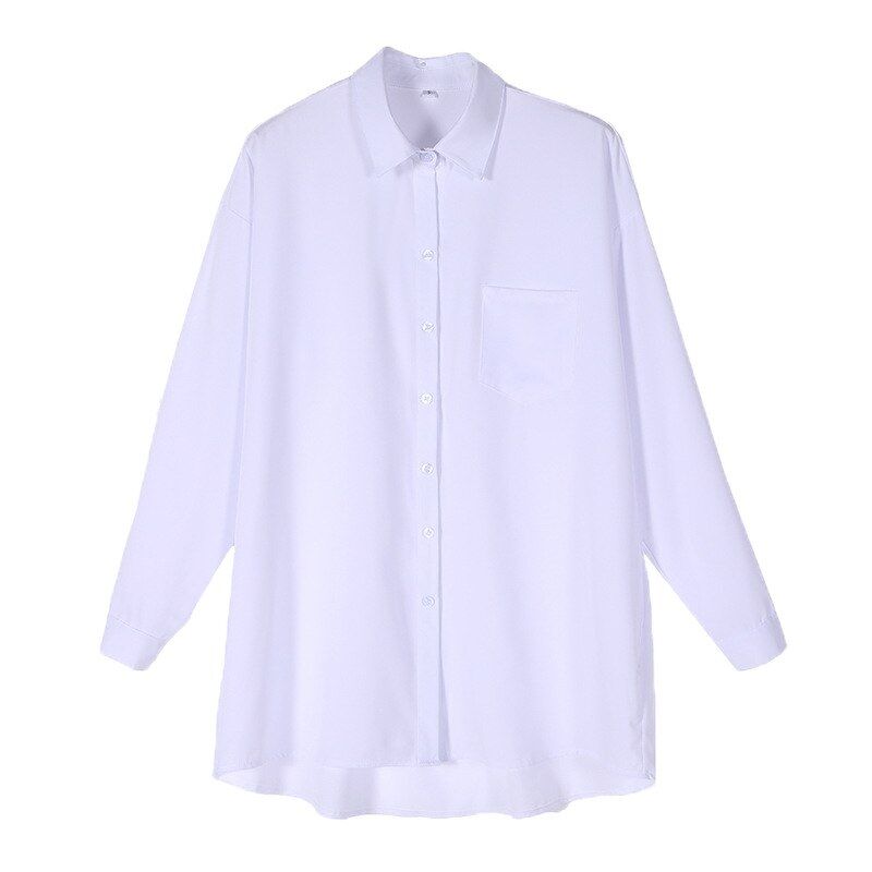 Camisa Coreana Holgada de Manga Larga view 5