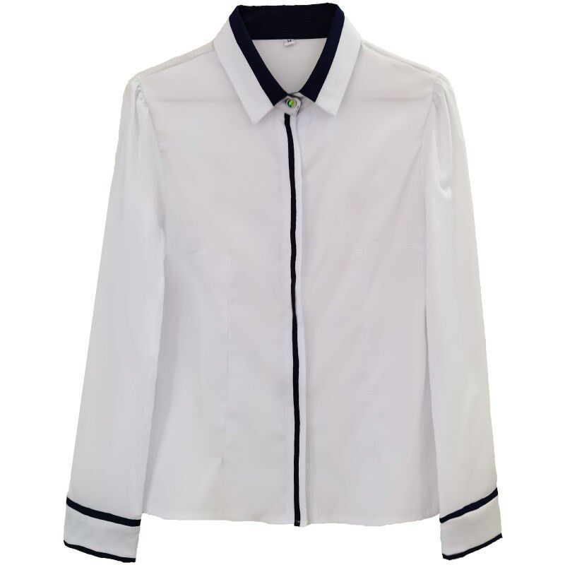 Camisa de Oficina Blanca Slim de Manga Larga view 5