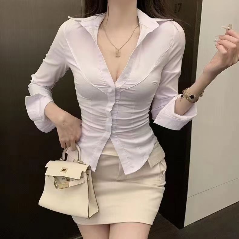 Slim White Long Sleeve Shirt