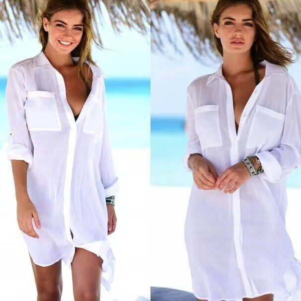 Loose Beach Cover-Up Shirt