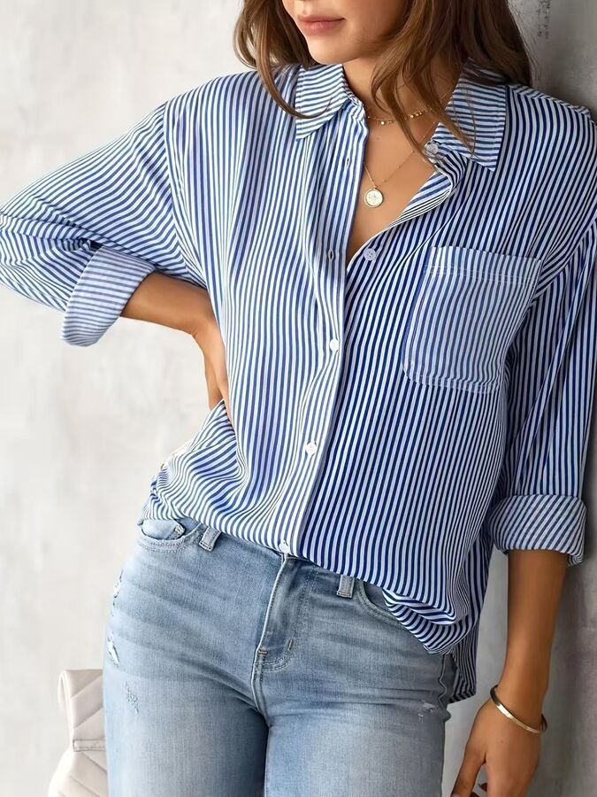 Casual Loose Long Sleeve Shirt view 6