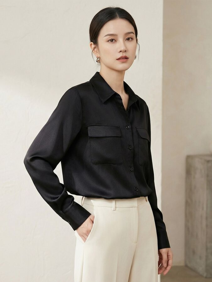 Silk Long Sleeve Shirt