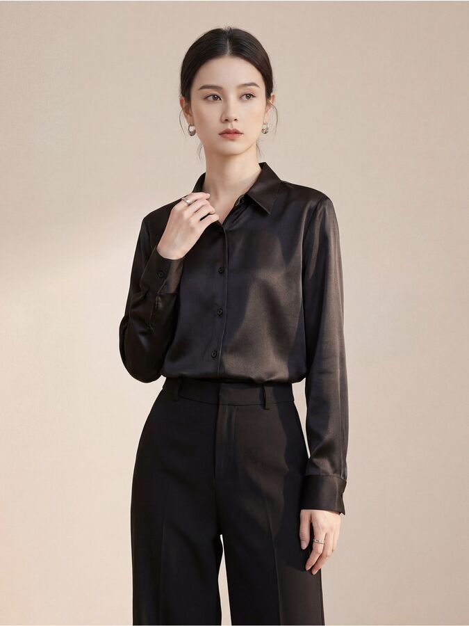 Silk Long Sleeve Shirt