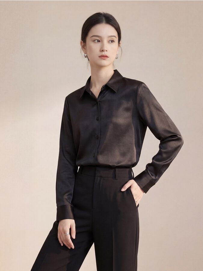 Silk Long Sleeve Shirt view 2