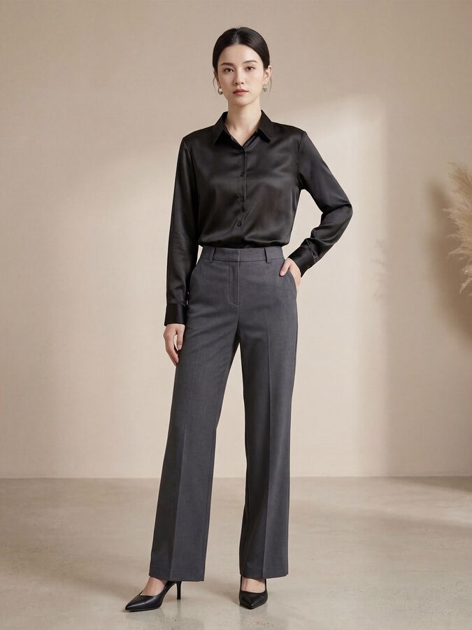 Silk Long Sleeve Shirt view 4