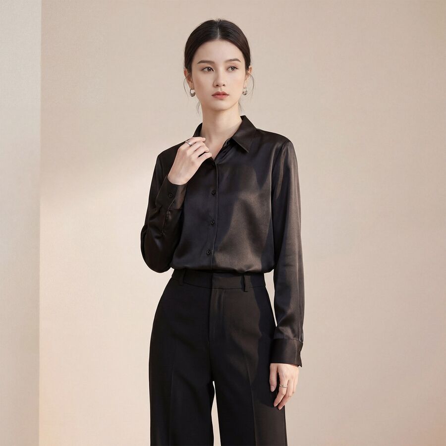 Silk Long Sleeve Shirt view 6