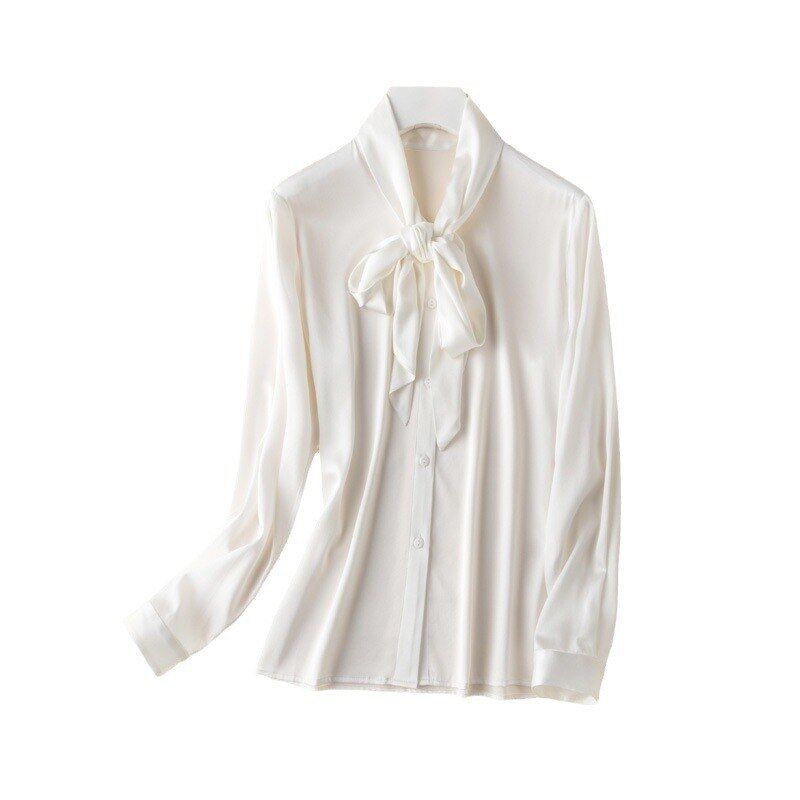 Camisa de Seda Lisa Manga Longa view 5