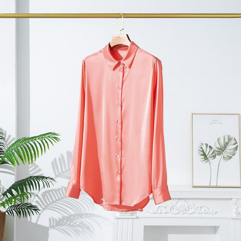 Silk Long Sleeve Stretch Shirt view 10