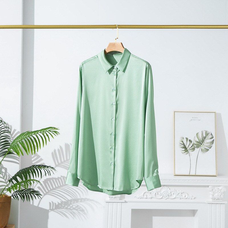 Silk Long Sleeve Stretch Shirt view 6