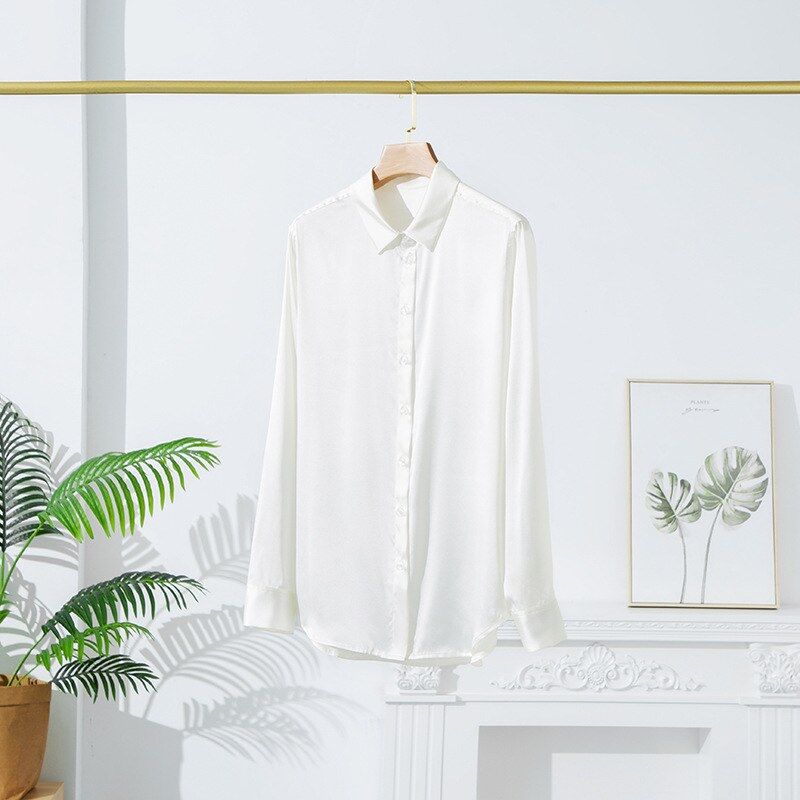 Silk Long Sleeve Stretch Shirt view 7