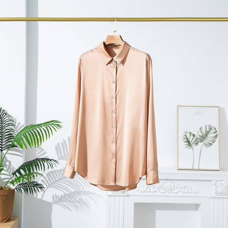 Silk Long Sleeve Stretch Shirt view 9
