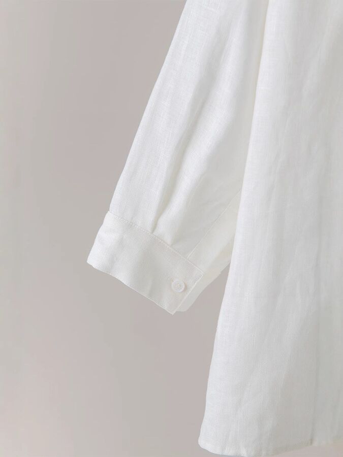 Chemise en lin sept manches bureau view 5