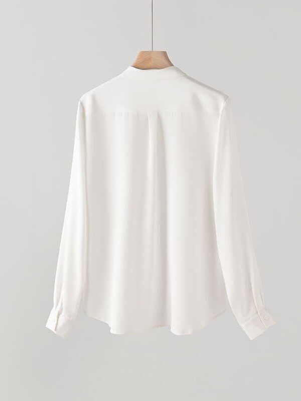 Silk Shirt Long Sleeve Office view 5