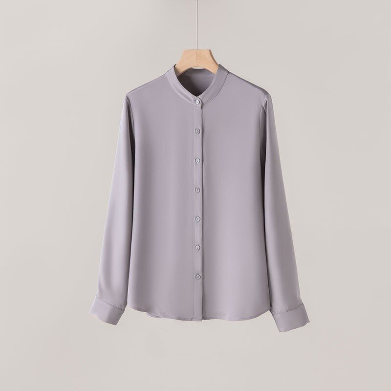 Silk Shirt Long Sleeve Office view 7