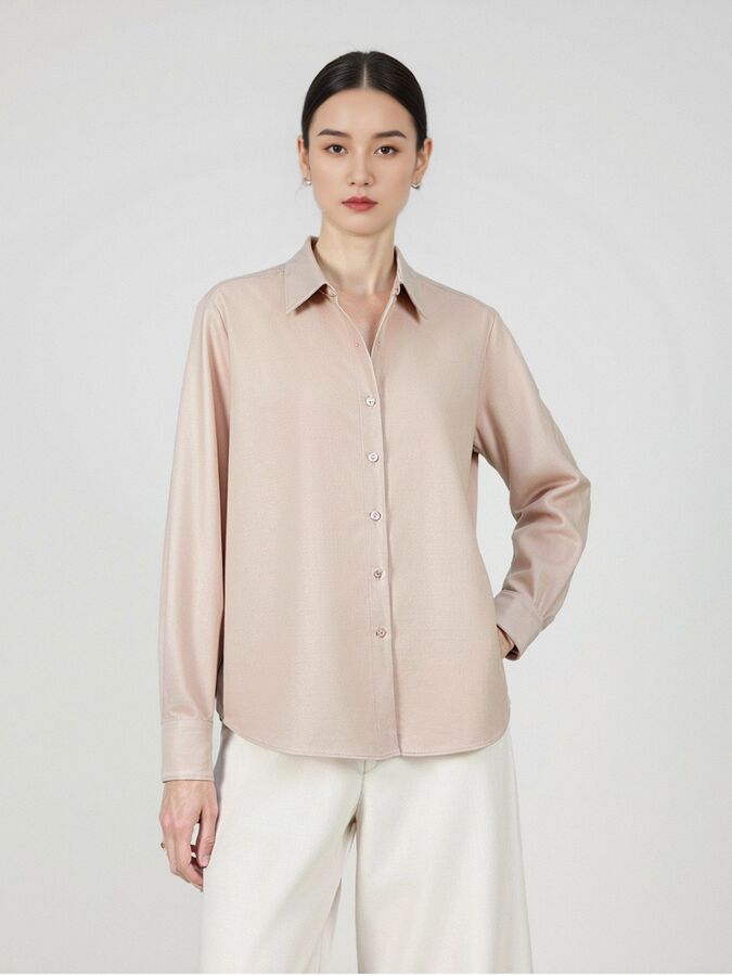 Wool long sleeve shirt in multiple colors