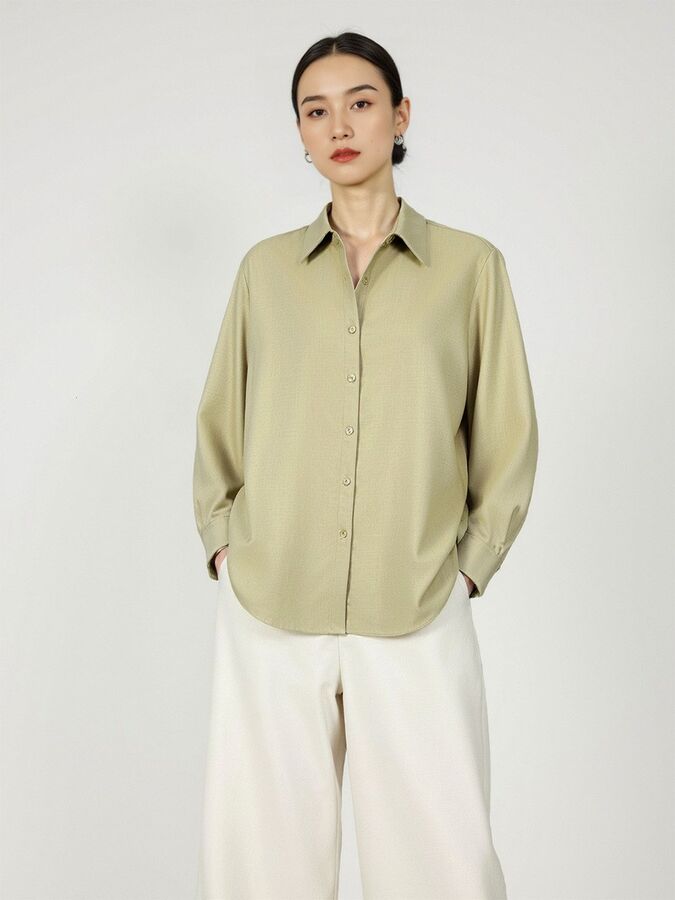 Wool Long Sleeve Shirt view 2
