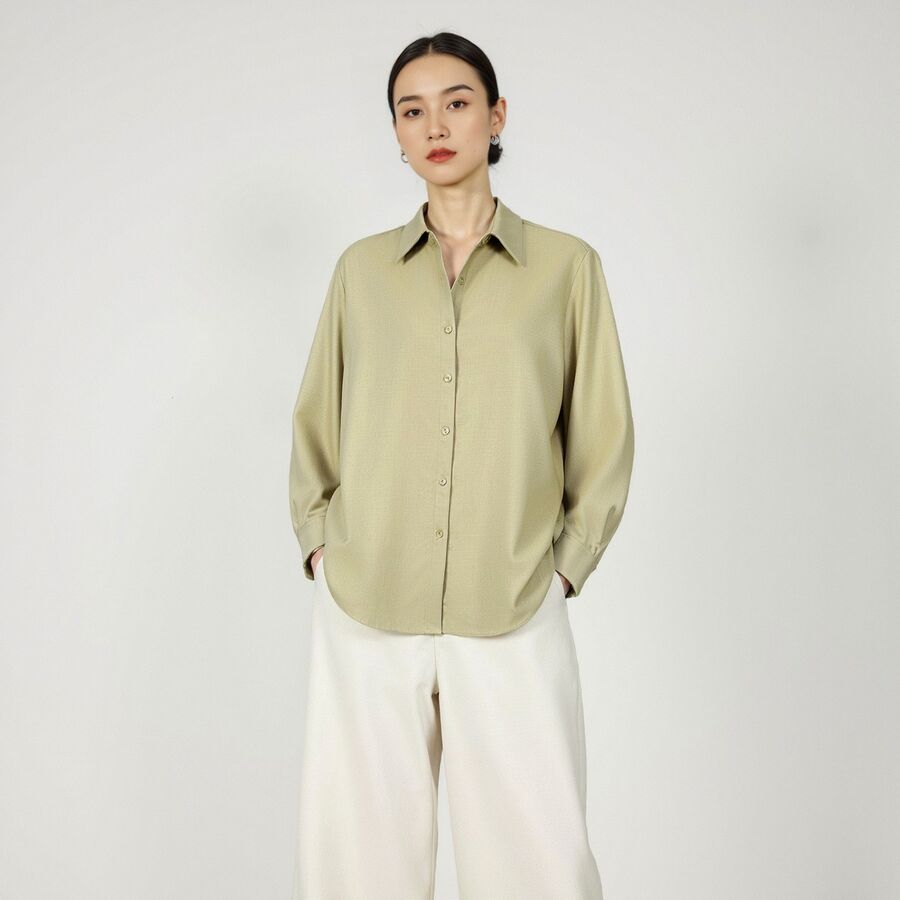 Wool Long Sleeve Shirt view 7