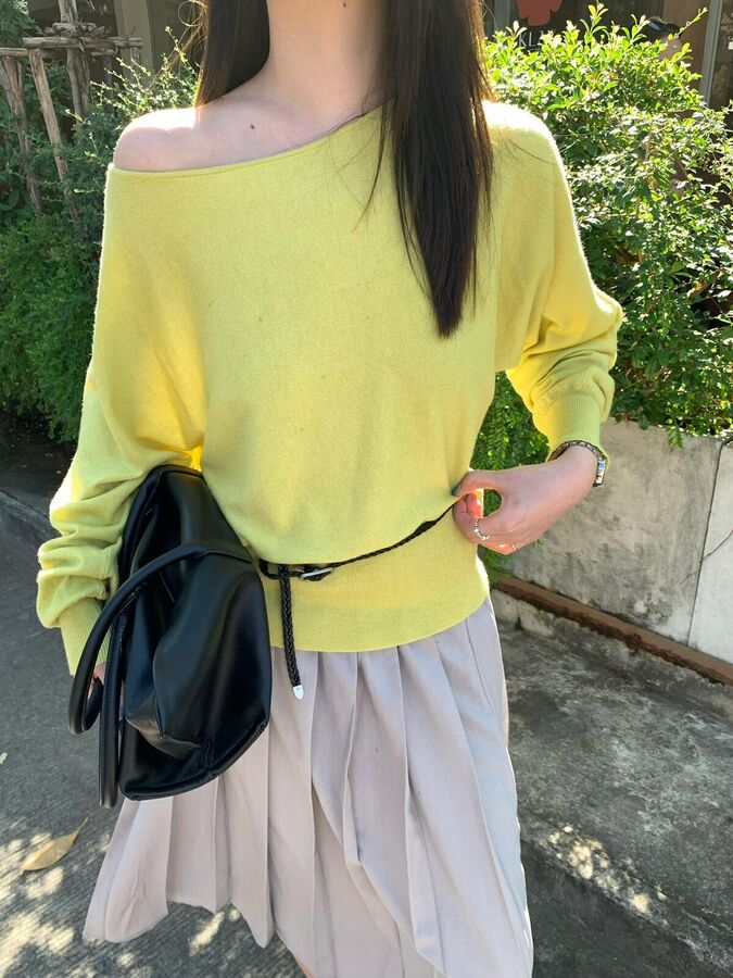 Korean Batwing Sleeve Knit Sweater view 3