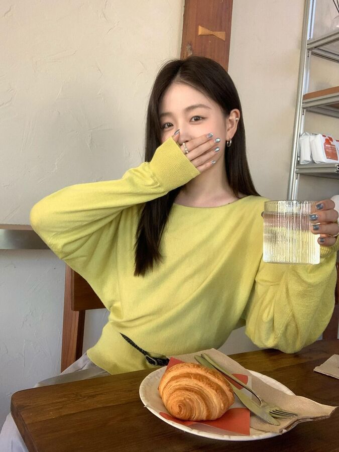Korean Batwing Sleeve Knit Sweater view 5