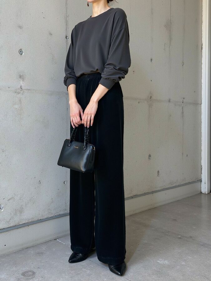 Silk Wide Leg Pants view 2