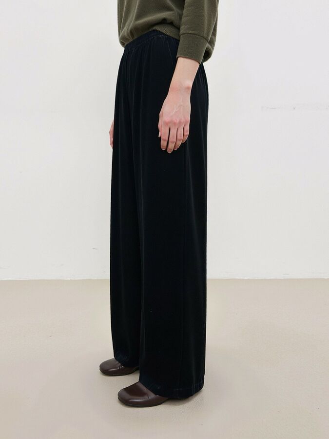 Silk Wide Leg Pants view 3
