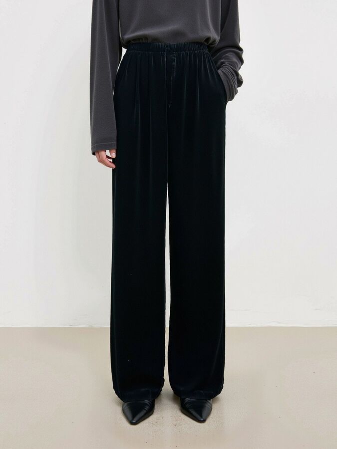 Silk Wide Leg Pants view 4