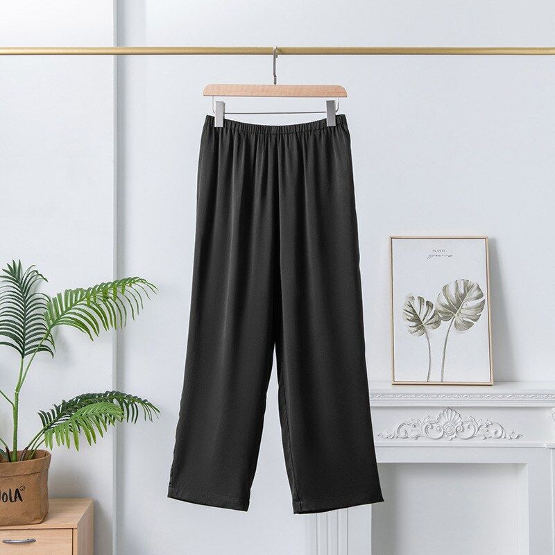 Silk Straight Leg Pants view 6