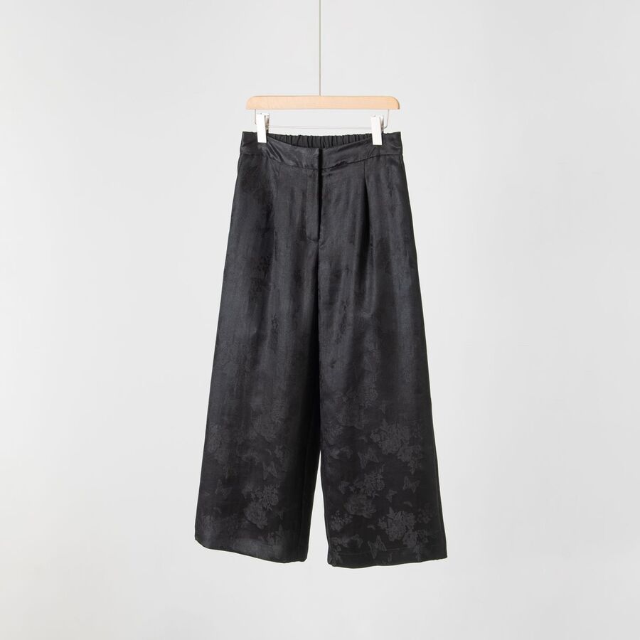 Pantalones Rectos de Seda Jacquard view 6