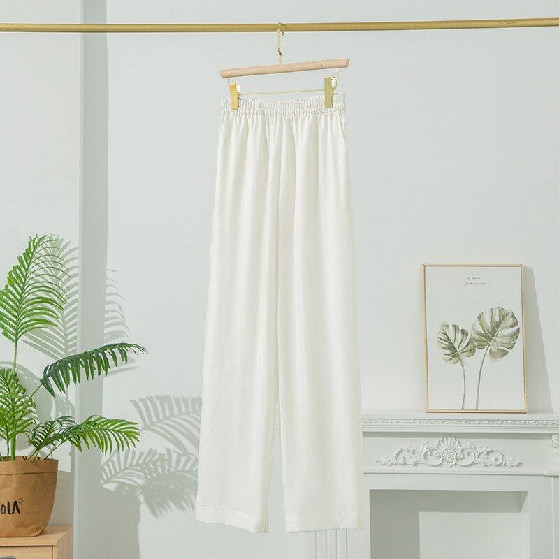 Silk Wide Leg Casual Pants view 6