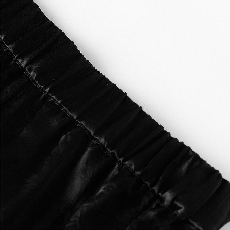 Pantalon Casual en Acétate Jambe Large view 4