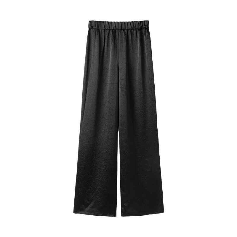Pantalon Casual en Acétate Jambe Large view 5