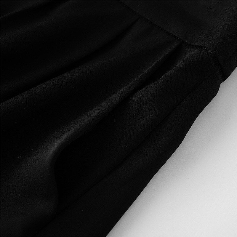 Silk High Waist Casual Shorts view 4