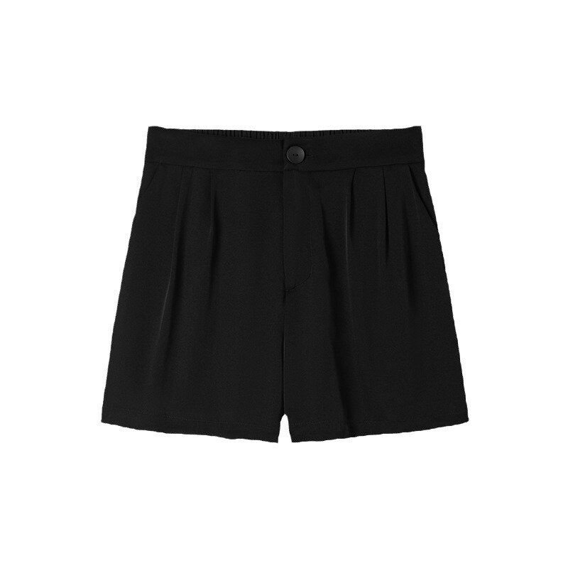Silk High Waist Casual Shorts view 5