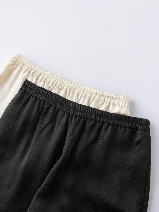 Satin Shorts High Waist Casual view 2