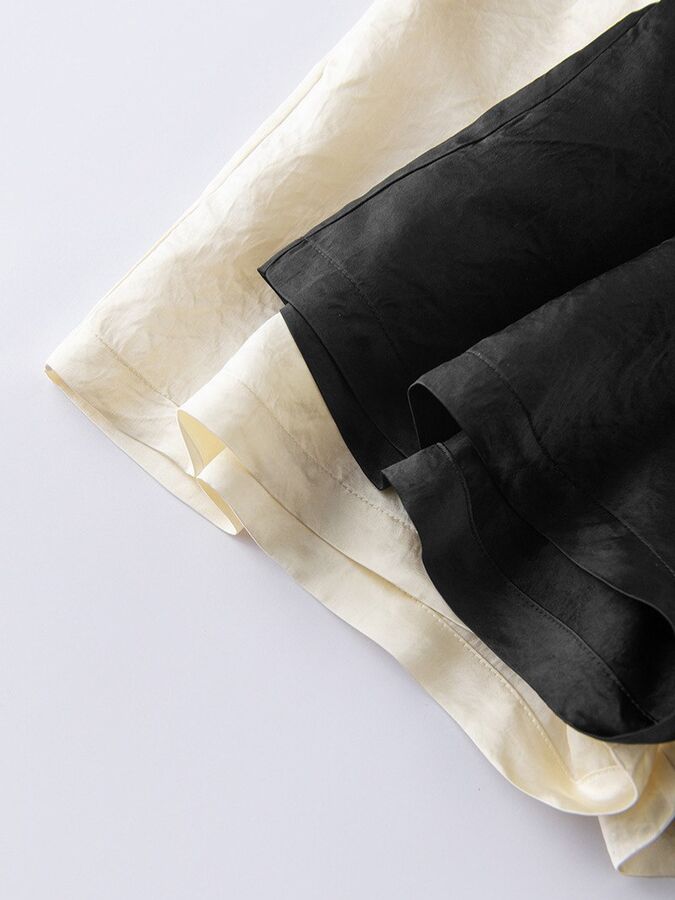 Satin Shorts High Waist Casual view 5