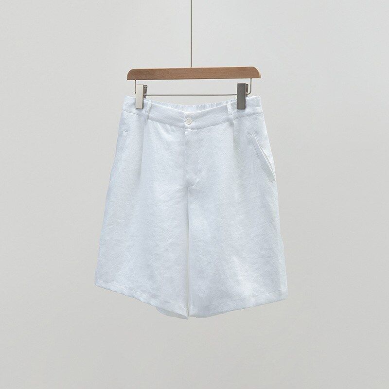 Weiße Leinenshorts view 7
