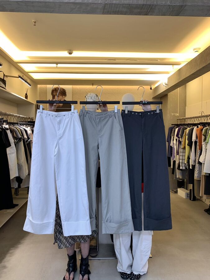 American High Waist Wide Leg Pants view 3