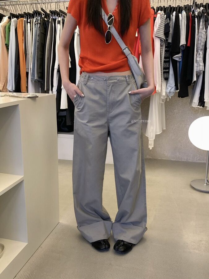 American High Waist Wide Leg Pants view 4