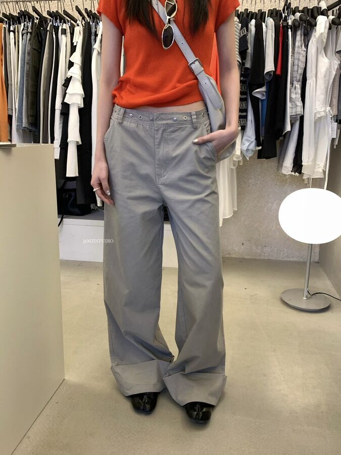 American High Waist Wide Leg Pants view 5