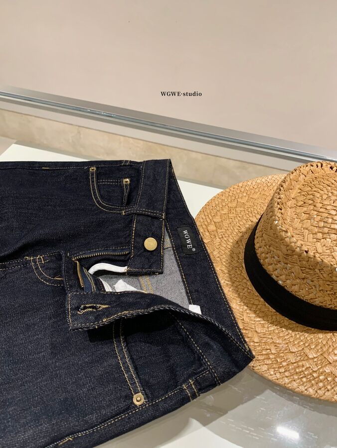 High Waist Straight Leg Jeans view 4