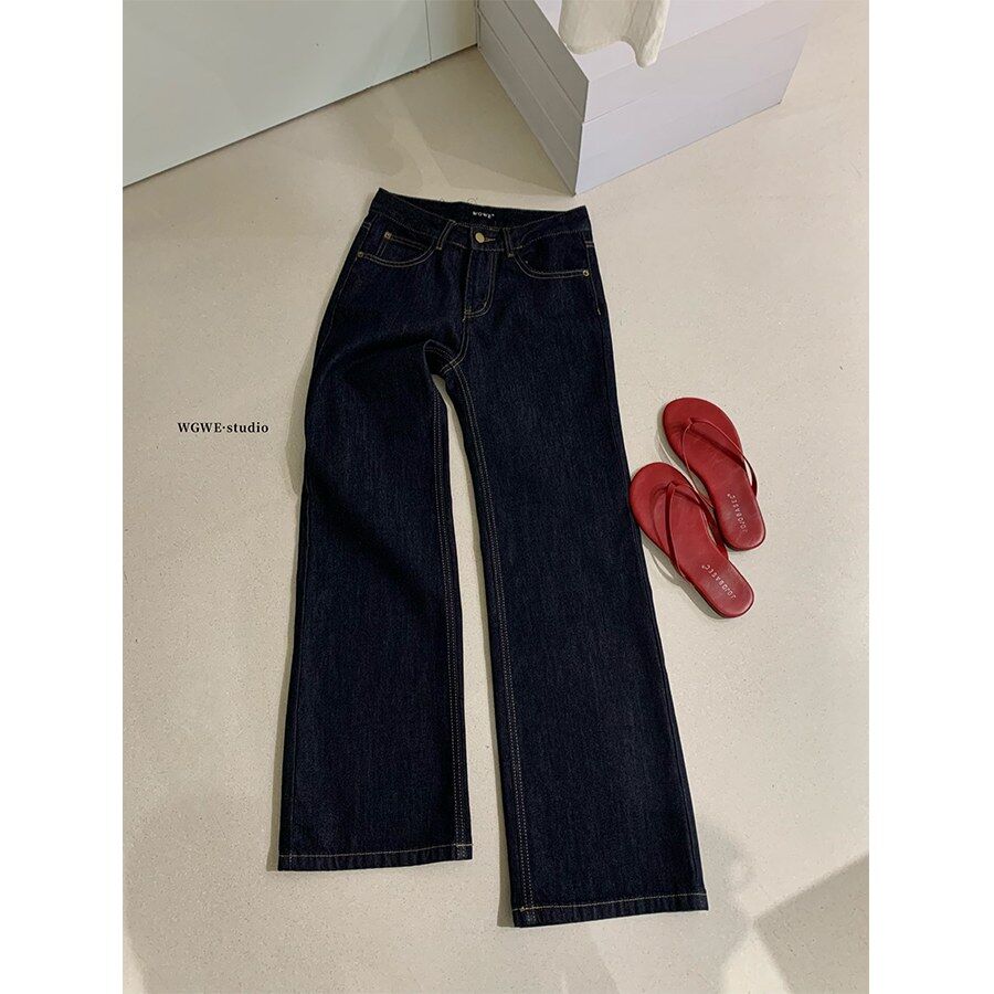 High Waist Straight Leg Jeans view 6