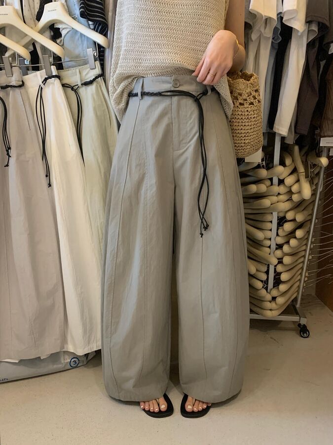 Minimalist Wide Leg Casual Pants view 4