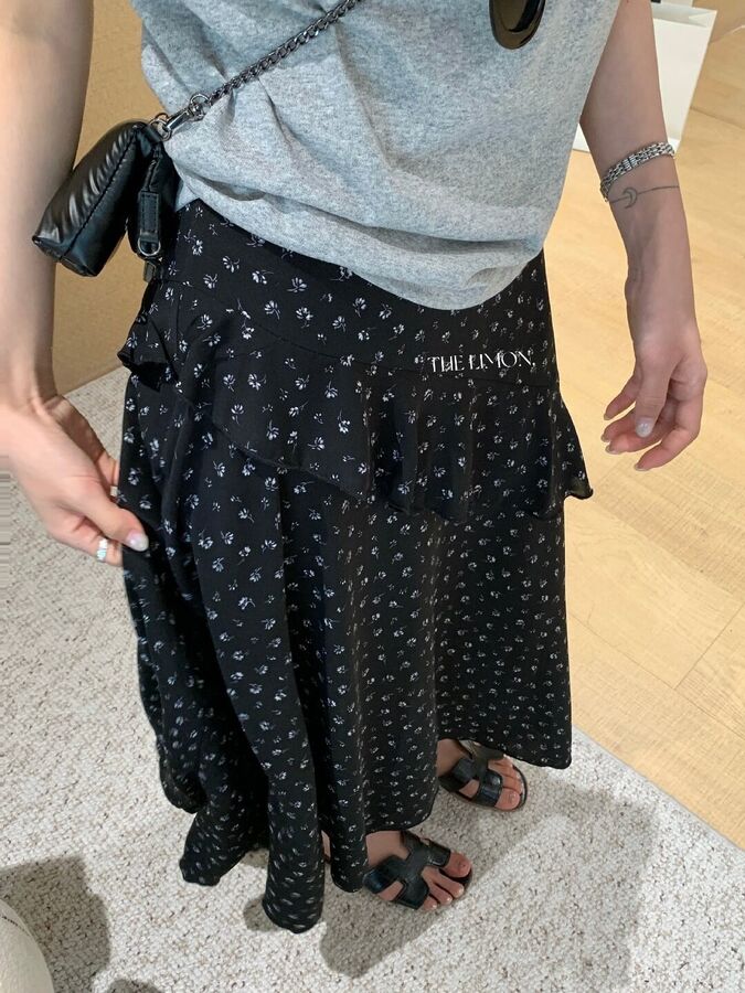Rok Chiffon Ruffle Polka Dot Vintage view 3