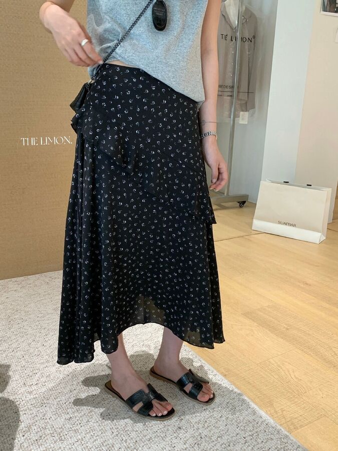 Rok Chiffon Ruffle Polka Dot Vintage view 4