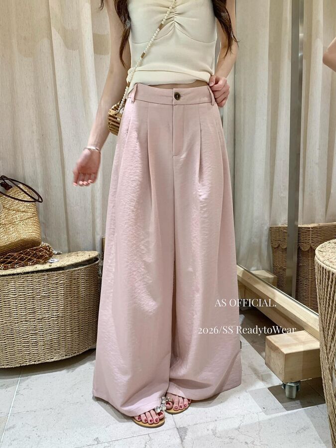 Korean Pleated Wide Leg Pants
