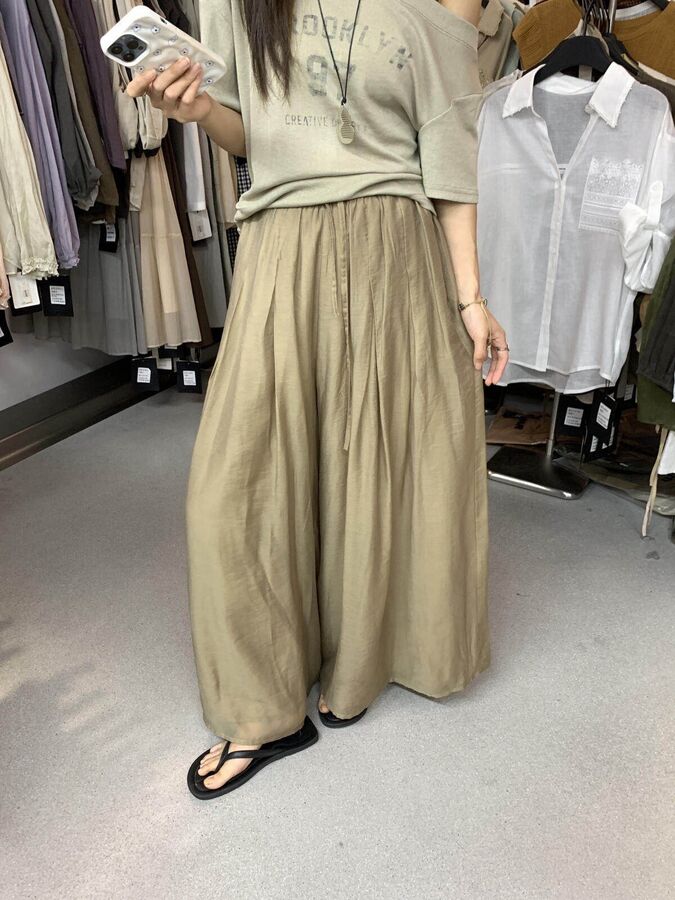 Casual Drawstring Wide Leg Pants view 2